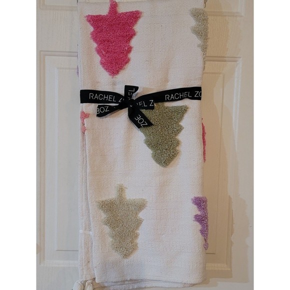 Rachel Zoe | Bedding | Nwt Rachel Zoe Pink Tree Throw  rachel zoe viral christmas tree blanket bundle
